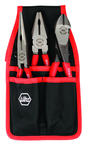 Soft Grip Pliers Belt Pack Pouch Set with High Lev; Combo & Long Nose in Belt Pack Pouch. 3 Pc. Set - Makers Industrial Supply