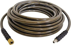 Simpson - 4,500 Max psi Fixed Pressure Washer Hose - 50' Long, Polyurethane, NPT, Female & Male - Makers Industrial Supply