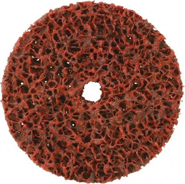 Camel Grinding Wheels - 4" Medium Grade Aluminum Oxide Deburring Disc - 1/2" Center Hole, Arbor Connection, Red - Makers Industrial Supply