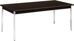 Hon - 36" Long x 72" Wide x 29" High, Utility Table - Mocha & Black - Makers Industrial Supply