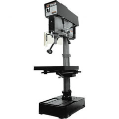 Jet - 10-7/16" Swing, Variable Speed Pulley Drill Press - Variable Speed, 2 hp, Single Phase - Makers Industrial Supply