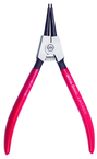 Straight External Retaining Ring Pliers 1/8 - 3/8" Ring Range .035" Tip Diameter with Soft Grips - Makers Industrial Supply
