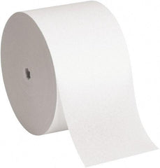 Georgia Pacific - 1,000' Roll Length Coreless Roll Toilet Tissue - 3,000 Sheets per Roll, Single Ply, White, Recycled Fiber - Makers Industrial Supply