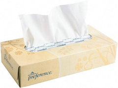 Georgia Pacific - Flat Box of White Facial Tissues - 2 Ply, Recycled Fibers - Makers Industrial Supply