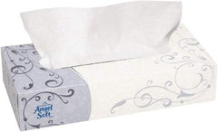 Georgia Pacific - Flat Box of White Facial Tissues - 2 Ply, Recycled Fibers - Makers Industrial Supply