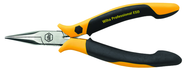 Short Snipe (Chain) Nose Straight; Serrated Jaw Pliers ESD Safe Precision - Makers Industrial Supply