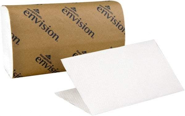 Georgia Pacific - 1 Ply White Single-Fold Paper Towels - 9-1/4" Wide - Makers Industrial Supply