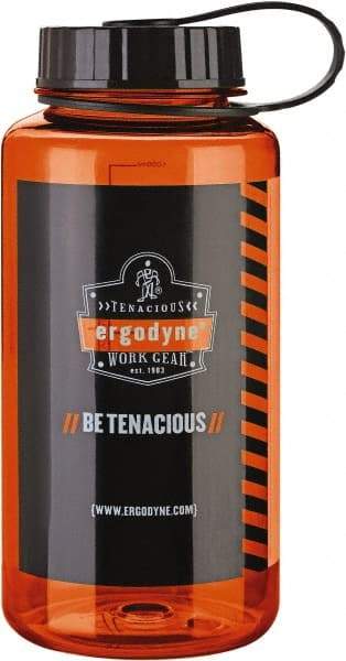 Ergodyne - 0.25 Gal Water Bottle Pouch - Plastic, Orange - Makers Industrial Supply