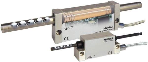 Newall - 36" Max Measuring Range, 1, 2, 5 & 10 µm Resolution, 43" Scale Length, Inductive DRO Linear Scale - 5 µm Accuracy, IP67, 11-1/2' Cable Length, Series DMG-TT - Makers Industrial Supply