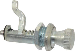 Dzus - 1/4 Turn Pawl Latch - 0.375 to 0.750 Grip, Zinc Plated Steel - Makers Industrial Supply