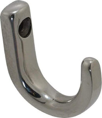 Sugatsune - 23/64" Wide x 1-11/32" High x 7/32" Thick, Wall Hook - 1-3/16" Projection, Polished - Makers Industrial Supply