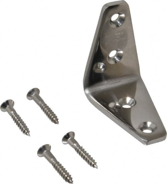 Sugatsune - 1-5/8" Long x 1" Wide, 18-8 Stainless Steel, Wide Corner Brackets - Makers Industrial Supply