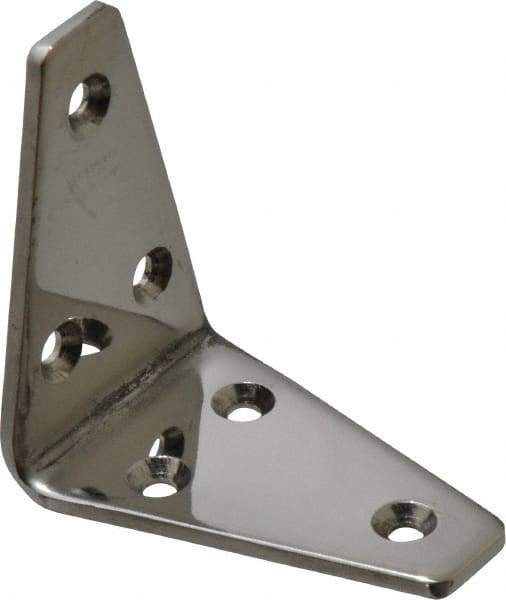 Sugatsune - 2-3/16" Long x 1-3/8" Wide, 18-8 Stainless Steel, Wide Corner Brackets - Makers Industrial Supply