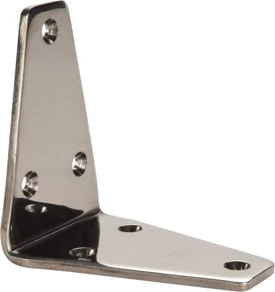 Sugatsune - 3-5/32" Long x 1-31/32" Wide, 18-8 Stainless Steel, Wide Corner Brackets - Makers Industrial Supply