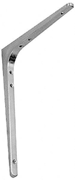 Sugatsune - 78 Lb Capacity, Satin Stainless Steel Coated, Shelf Bracket - 9-7/16" Long, 11-7/8" Wide - Makers Industrial Supply