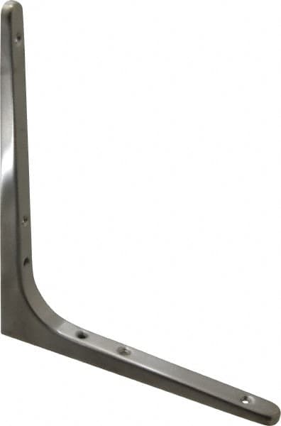 Sugatsune - 62 Lb Capacity, Satin Stainless Steel Coated, Shelf Bracket - 7-7/8" Long, 9-7/16" Wide - Makers Industrial Supply