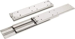 Sugatsune - 12" Slide Length, 12.56" Travel Length, Stainless Steel Ball Bearing Slide SSR-10 - 7/8" Wide, 2-3/4" High, 600 Lb Capacity at Full Extension, Satin Finish - Makers Industrial Supply