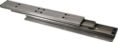 Sugatsune - 11.81" Slide Length, 13.22" Travel Length, Stainless Steel Ball Bearing Slide TSS3 - 1-1/16" Wide, 1-3/4" High, 210 Lb Capacity at Full Extension, Satin Finish - Makers Industrial Supply