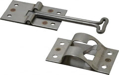 Made in USA - 5-1/2" Long Stainless Door Holder - 4" Stem Length - Makers Industrial Supply