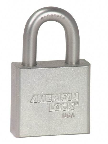 American Lock - 1" Shackle Clearance, Keyed Alike A5100 Padlock - 1/4" Shackle Diam, Steel - Makers Industrial Supply