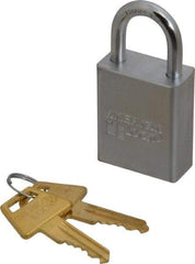 American Lock - 1" Shackle Clearance, Keyed Different A5100 Padlock - 1/4" Shackle Diam, Steel - Makers Industrial Supply