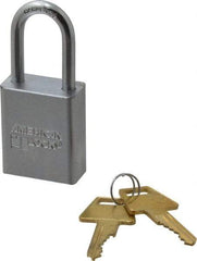 American Lock - 1-1/2" Shackle Clearance, Keyed Alike A5101 Padlock - 1/4" Shackle Diam, Steel - Makers Industrial Supply