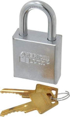 American Lock - 1-1/8" Shackle Clearance, Keyed Different A5200 Padlock - 5/16" Shackle Diam, Steel - Makers Industrial Supply