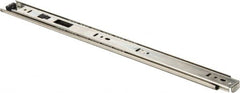 Knape & Vogt - 18" Slide Length, 13.5" Travel Length, Chrome Drawer Slide - Chrome Finish - Makers Industrial Supply