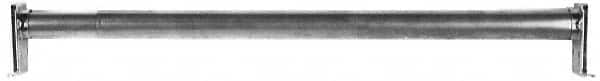 Stanley - 72" Max Width Adjustable Round Closet Rod - Zinc Plated Finish - Makers Industrial Supply