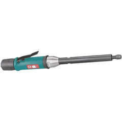 Dynabrade - 1/4" Collet, Straight Handle, Air Extended Length Die Grinder - 18,000 RPM, Rear Exhaust, 30 CFM, 0.5 hp, 90 psi, 1/4 NPT Inlet - Makers Industrial Supply