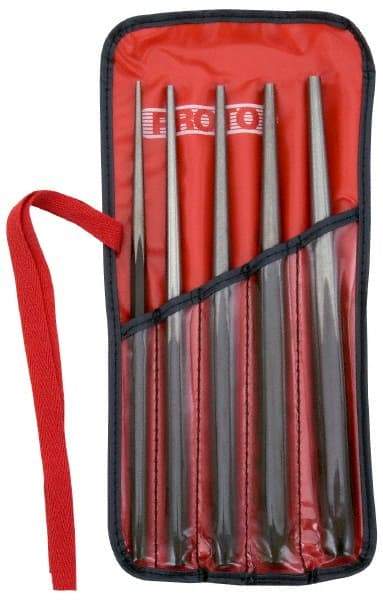 Proto - 5 Piece, 1/8 to 5/16", Drift Punch Set - Hex Shank, Comes in Pouch - Makers Industrial Supply