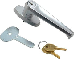 Made in USA - Locking Handle Latch - Polished Chrome Plated - Makers Industrial Supply