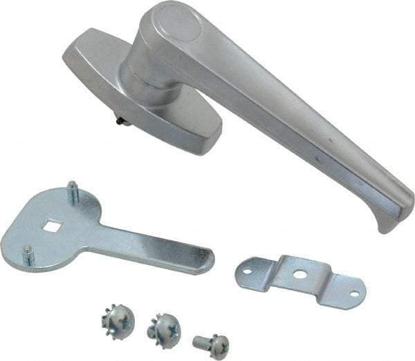 Made in USA - Nonlocking Handle Latch - Polished Chrome Plated - Makers Industrial Supply