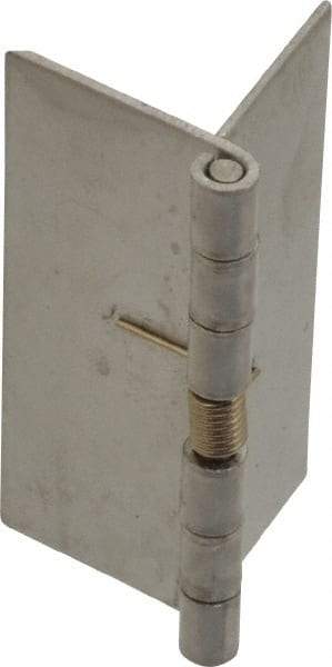Value Collection - 1-3/4" Long x 1-1/2" Wide x 0.035" Thick, Spring Hinge - Stainless Steel, Plain Finish - Makers Industrial Supply