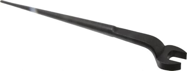 Proto - 1-1/8" Standard Spud Handle Open End Wrench - 17-1/4" OAL, Single End, Black Finish - Makers Industrial Supply