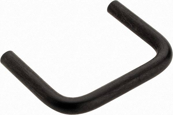 Electro Hardware - 4-40 Internal Thread, 5/32" Handle Diam, Black Anodized Aluminum Drawer Pull - 1-1/4" Center to Center - Makers Industrial Supply