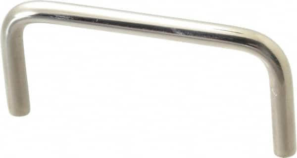 Electro Hardware - Round Handle - Nickel Plated, Brass, 3" Center to Center - Makers Industrial Supply