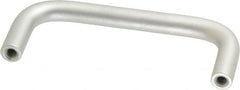 Electro Hardware - 8-32 Internal Thread, 5/16" Handle Diam, Plain Aluminum Drawer Pull - 3" Center to Center - Makers Industrial Supply