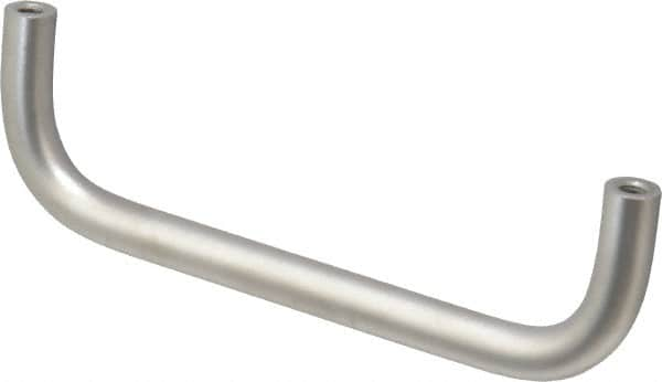 Electro Hardware - 8-32 Internal Thread, 5/16" Handle Diam, Plain Stainless Steel Drawer Pull - 4" Center to Center - Makers Industrial Supply