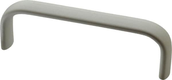 Electro Hardware - 1-1/2" High Oval Handle - Clear Anodized, Aluminum, 4-9/16" Center to Center - Makers Industrial Supply