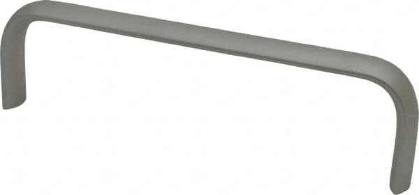 Electro Hardware - 1-3/4" High Oval Handle - Plain, Aluminum, 6" Center to Center - Makers Industrial Supply