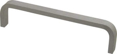 Electro Hardware - 1-1/2" High Rectangular Handle - Plain, Aluminum, 6" Center to Center - Makers Industrial Supply