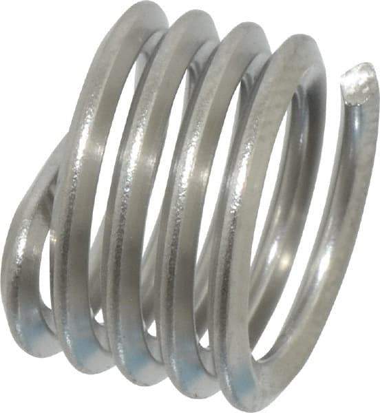 Heli-Coil - 3/8-16 UNC, 3/8" OAL, Free Running Helical Insert - 4-3/8 Free Coils, Tanged, Stainless Steel, 1D Insert Length - Makers Industrial Supply