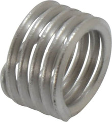 Heli-Coil - 1/2-13 UNC, 1/2" OAL, Free Running Helical Insert - 4-7/8 Free Coils, Tanged, Stainless Steel, 1D Insert Length - Makers Industrial Supply