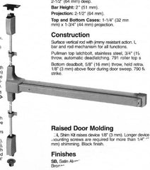 Yale - Flatbars Hand: LHR Rating: Panic Rated - Makers Industrial Supply