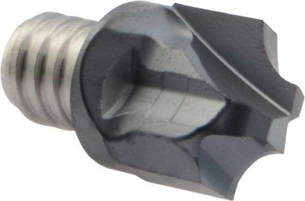 Iscar - MM HR Grade IC908 Carbide Concave Radius Milling Tip Insert - TiAlN Finish, 2 Flutes, 16mm Cutting Diam, 15mm Depth of Cut, 19.1mm Extension, 0.1969" Cnr Rad - Makers Industrial Supply