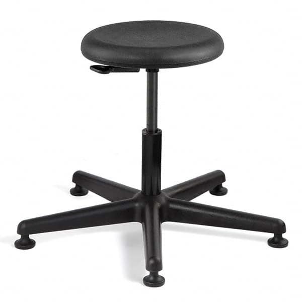 Bevco - Swivel & Adjustable Stools Type: Adjustable Backless Stool Base Type: Nylon - Makers Industrial Supply