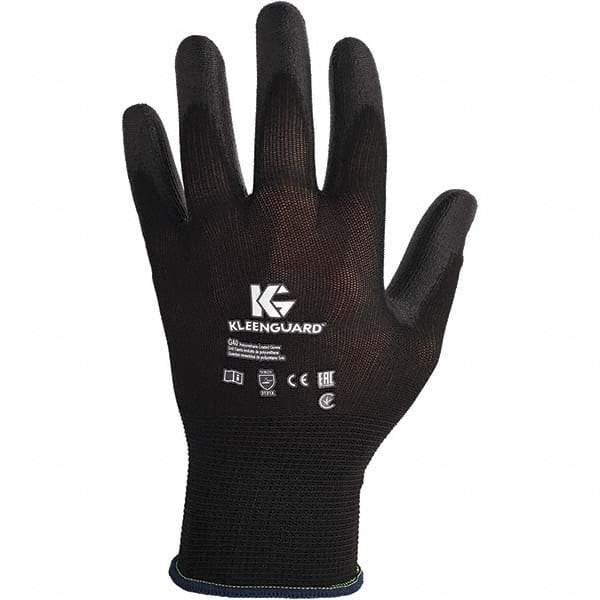 KleenGuard - Size S (7) Polyurethane Coated Polyester General Protection Work Gloves - For General Purpose, Slip-On Cuff, Full Fingered, Black, Paired - Makers Industrial Supply