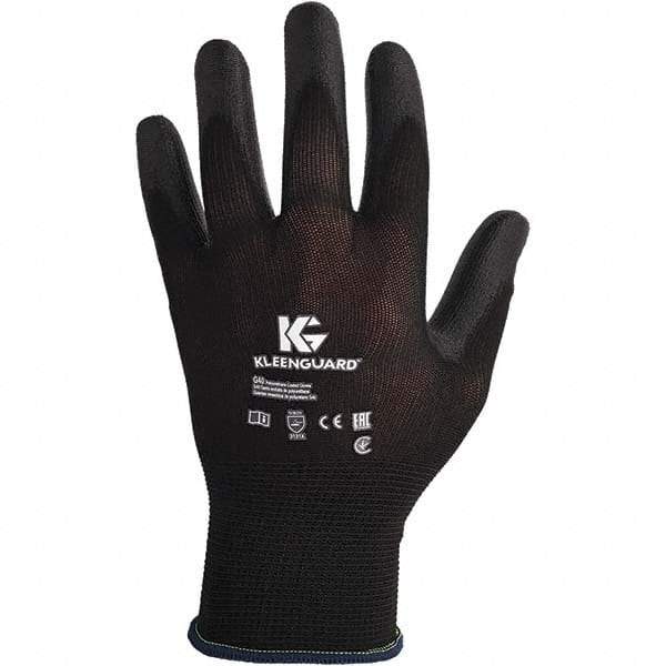 KleenGuard - Size L (9) Polyurethane Coated Polyester General Protection Work Gloves - For General Purpose, Slip-On Cuff, Full Fingered, Black, Paired - Makers Industrial Supply