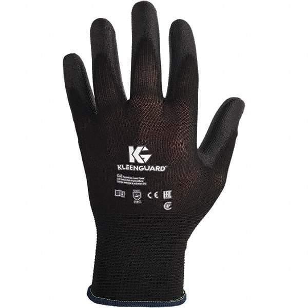 KleenGuard - Size 2XL (11) Polyurethane Coated Polyester General Protection Work Gloves - For General Purpose, Slip-On Cuff, Full Fingered, Black, Paired - Makers Industrial Supply